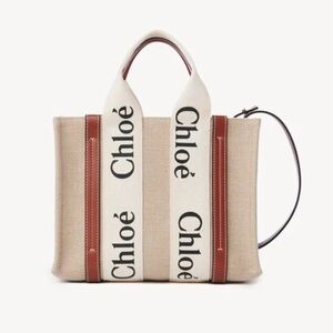 NWT CHLOE SMALL WOODY TOTE BAG WITH STRAP
